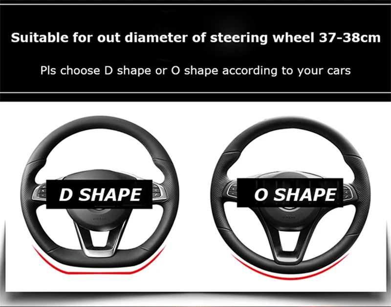 Car Steering Wheel Cover Carbon Fiber +Leather For Citroen C4 AIRCROSS C5 AIRCROSS C3-XR C4 PICASSO C4 C5 C6 Car Accessories