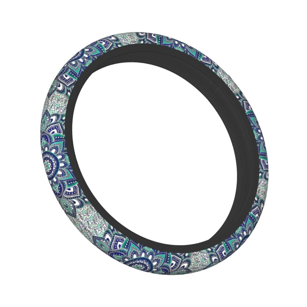 Mandala Hippie Bohemian Car Steering Wheel Cover 38cm Boho Steering Wheel Protective Cover Car-styling Interior Accessories