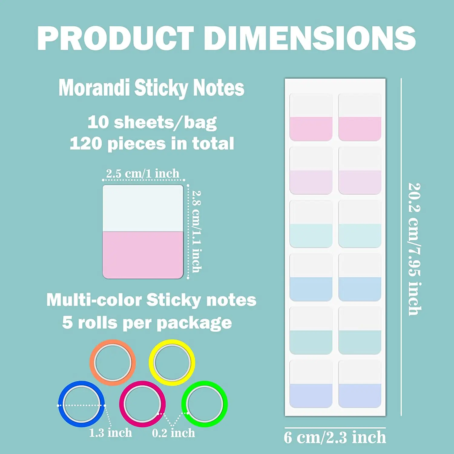 Transparent Sticky Index Tabs, Clear Sticky Notes Long Page Book Markers Tabs, Tape Flags for Books Annotation