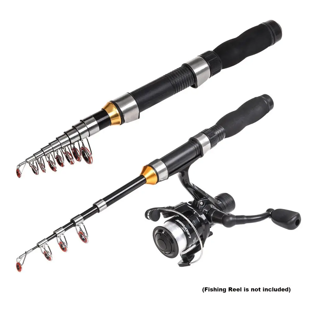 Quality 1.0m 1.2m 1.5m 1.7m 1.9m 2.1m 2.3m Spinning Sea Pole Carbon Fiber Retractable Telescopic fishing rod Pen Pole