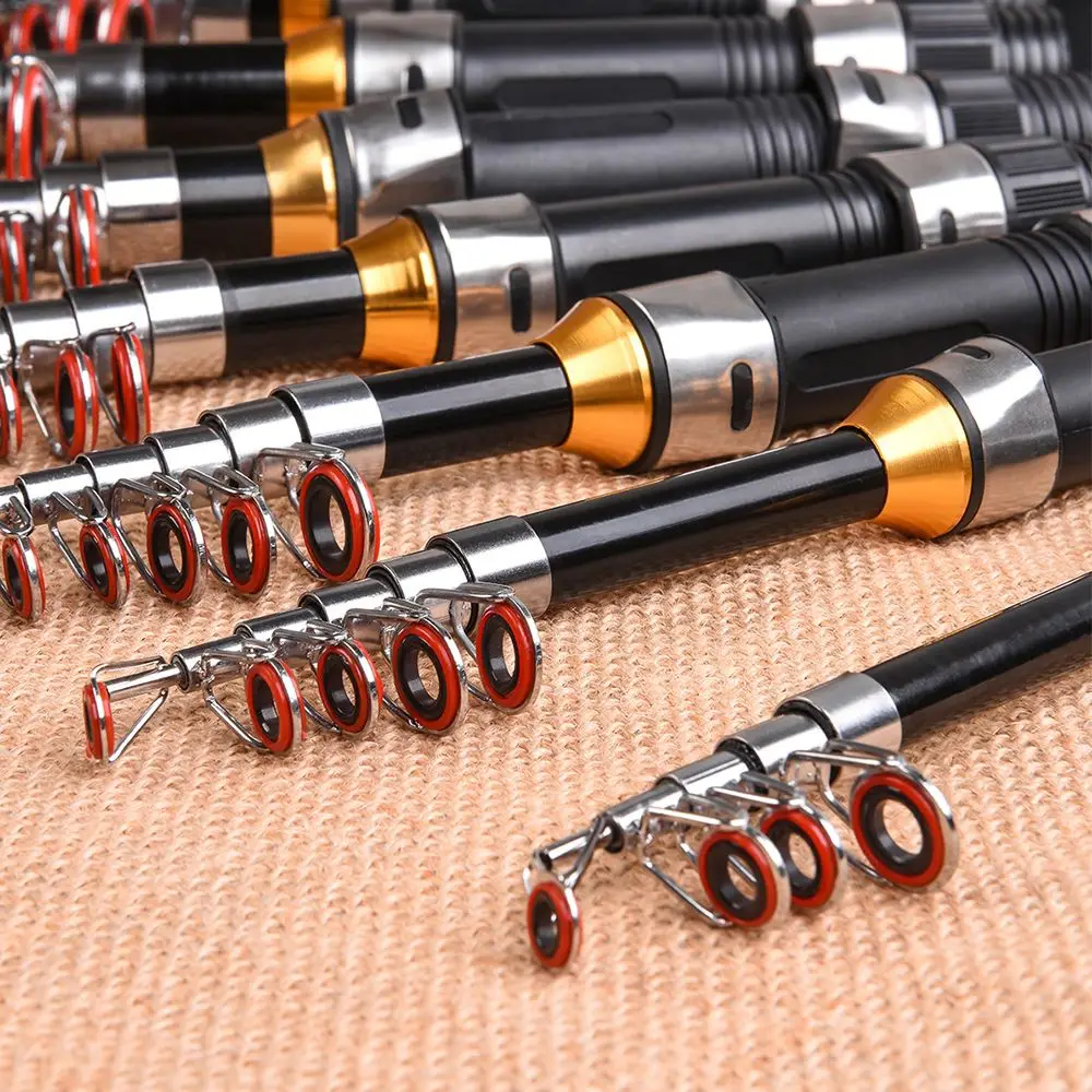 Quality 1.0m 1.2m 1.5m 1.7m 1.9m 2.1m 2.3m Spinning Sea Pole Carbon Fiber Retractable Telescopic fishing rod Pen Pole