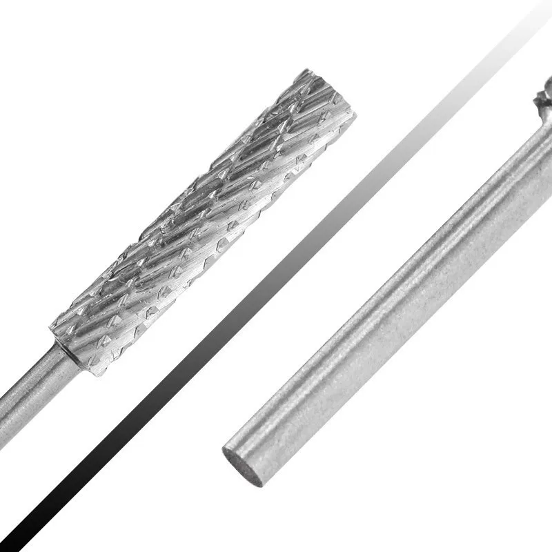XCAN 3mm Shank Rotary Burr Drill Bit 3/4/5/6mm Double Cut HSS Rotary File For Engraving Cutter Grinding Tools Woodworking Tool