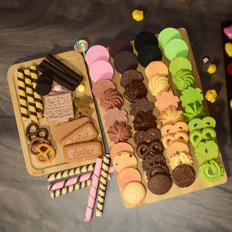 Simulation Cookies for Children, Simulation Accessories, Photography, Fake Biscuits, Early Education, DIY, 3 Pcs/Lot