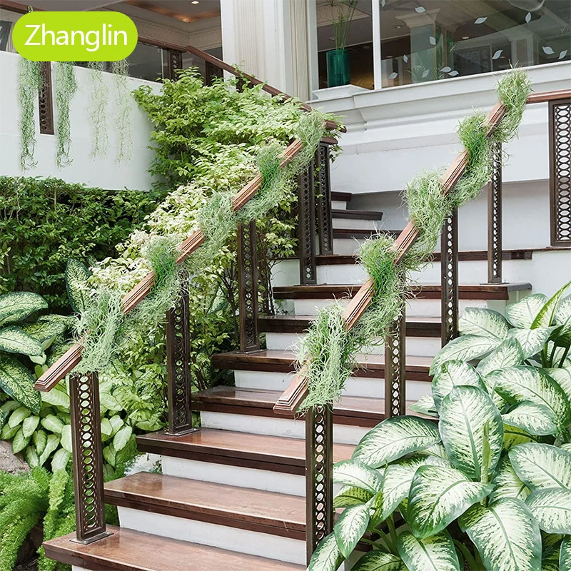 85 cm Green Artificial Plant Moss Ivy Fern Vine Home Garden Decoration Wedding Festival Wall Hanging Leaf Vine Fake Flower Decor