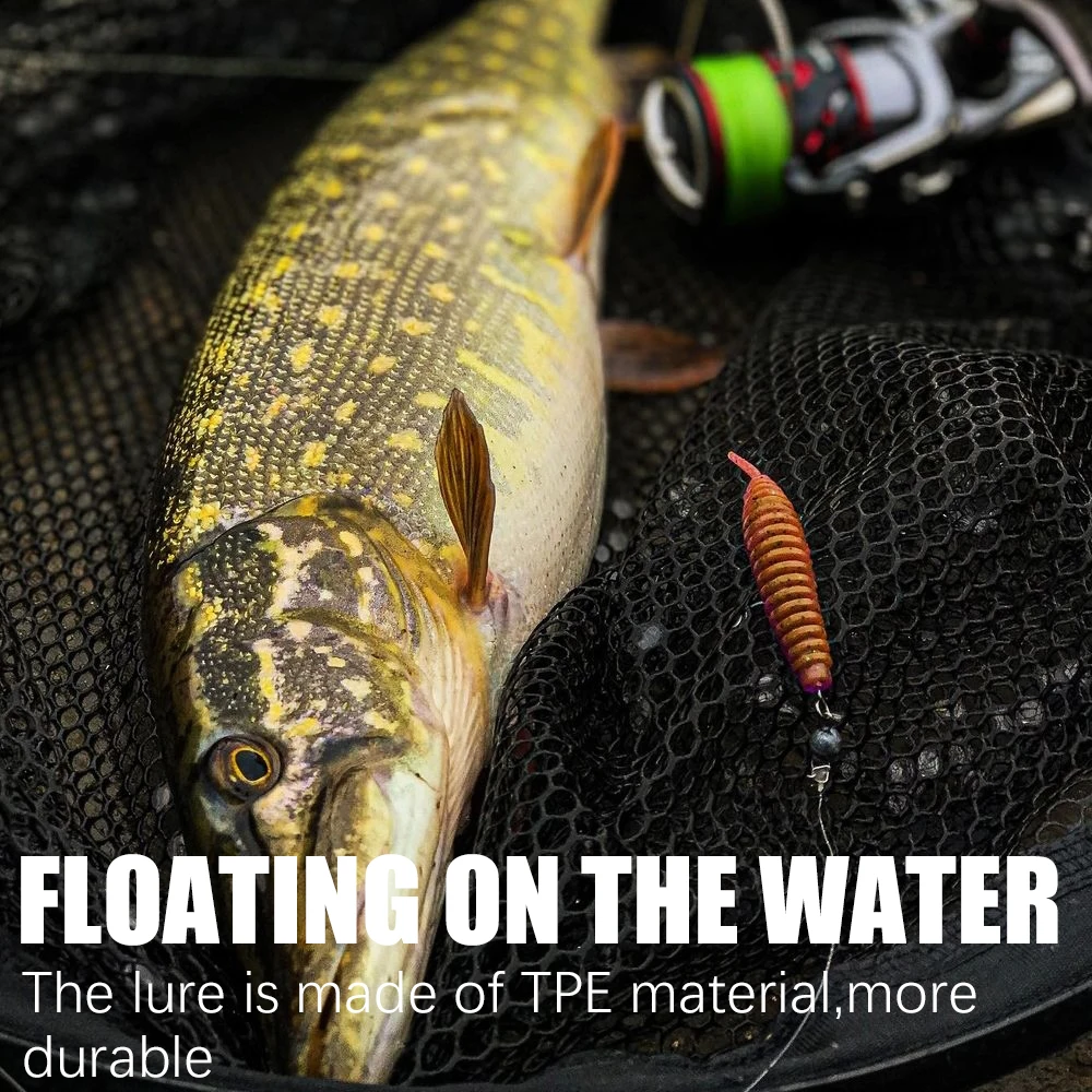 PEAK 39mm 51mm Floating TPR worm bait soft bait Tanta fishing lures Pesca carp fishing bass lure Isca artificial PVA