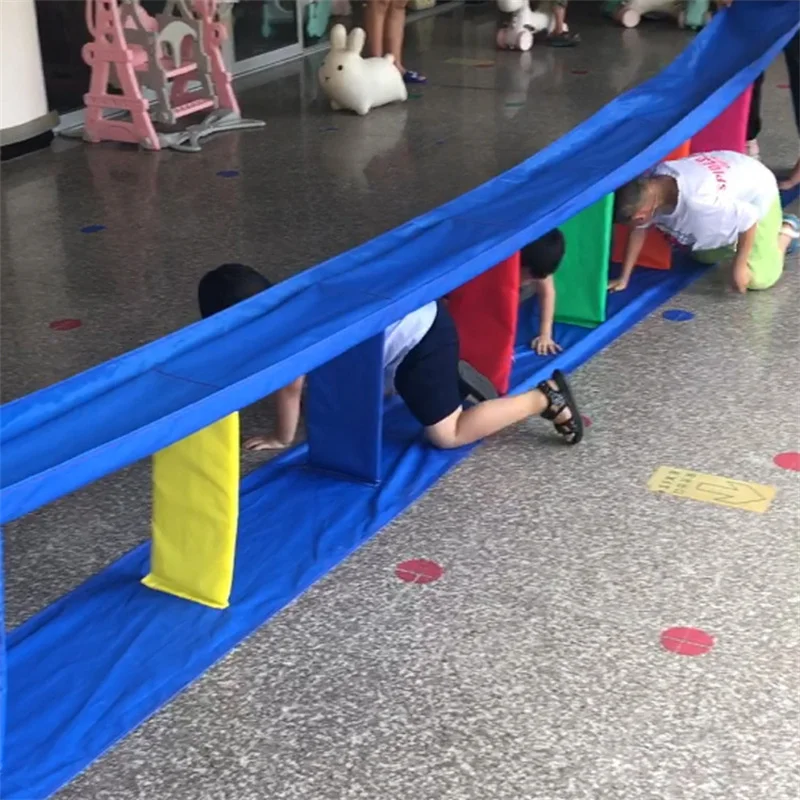 Kindergarten Cloth Magic Train Outdoor Children Crawling and Jumping Outdoor Game Props Sensor Integration Training Equipment