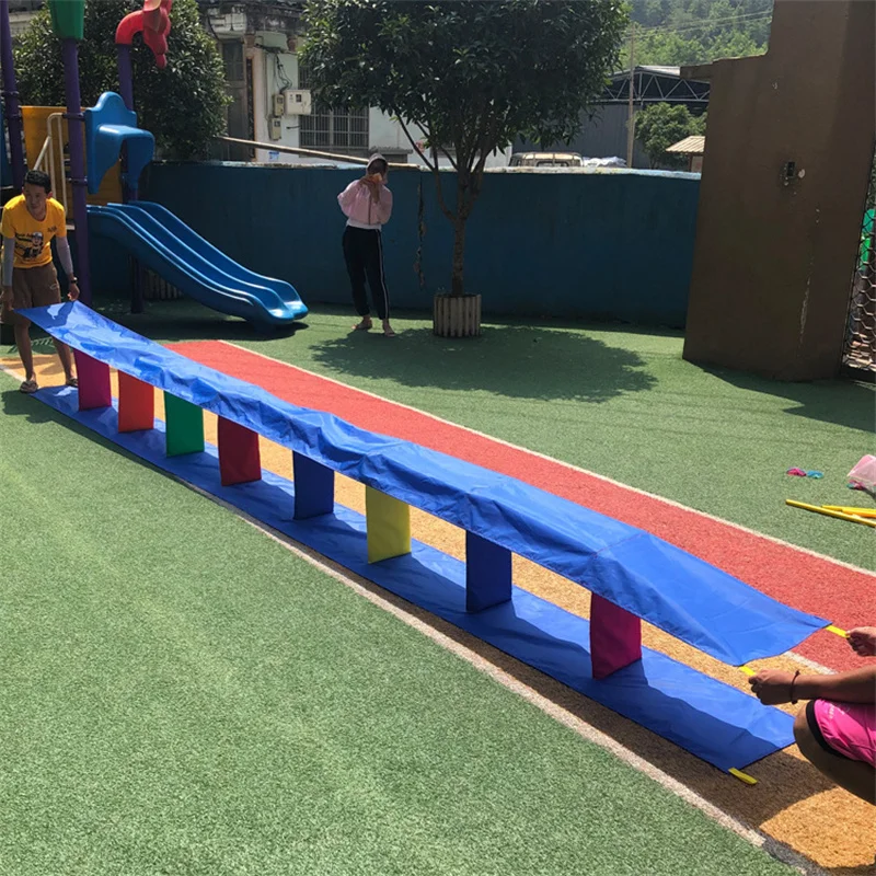 Kindergarten Cloth Magic Train Outdoor Children Crawling and Jumping Outdoor Game Props Sensor Integration Training Equipment