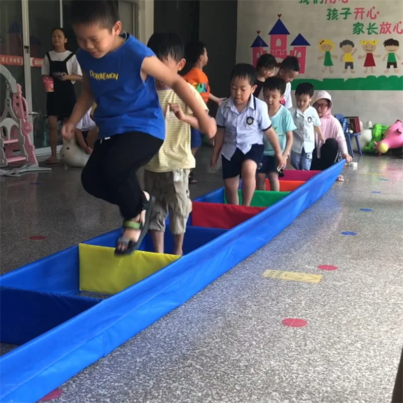 Kindergarten Cloth Magic Train Outdoor Children Crawling and Jumping Outdoor Game Props Sensor Integration Training Equipment