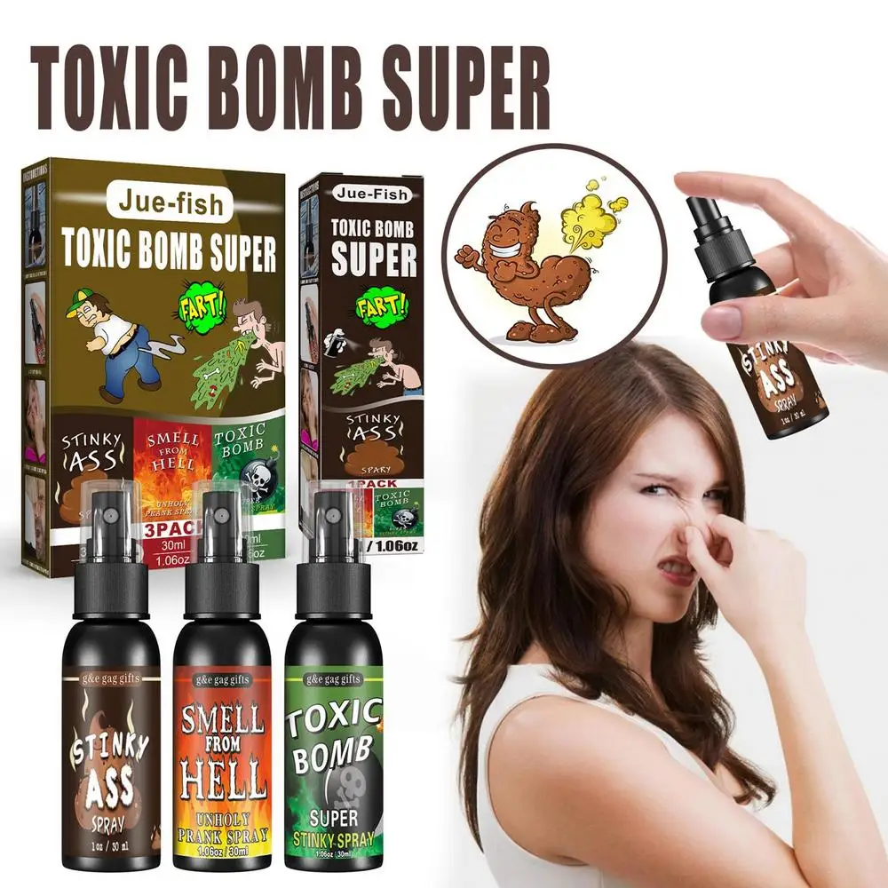 Tricky Liquid Fart 30ML Funny Tricky Smelly Fart Safe and Portable Tricky Toys Great Gifts for Farting Kids and Adults