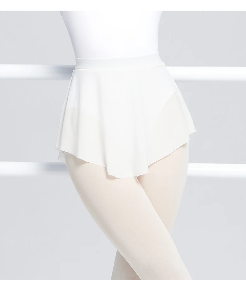 Women Ballet Skirts Dance Short Skirts High Slit skirt Ballerina Adult Teen Ballet Dancing Dress Soft Mesh Elastic Skirt