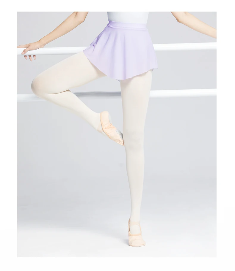 Women Ballet Skirts Dance Short Skirts High Slit skirt Ballerina Adult Teen Ballet Dancing Dress Soft Mesh Elastic Skirt