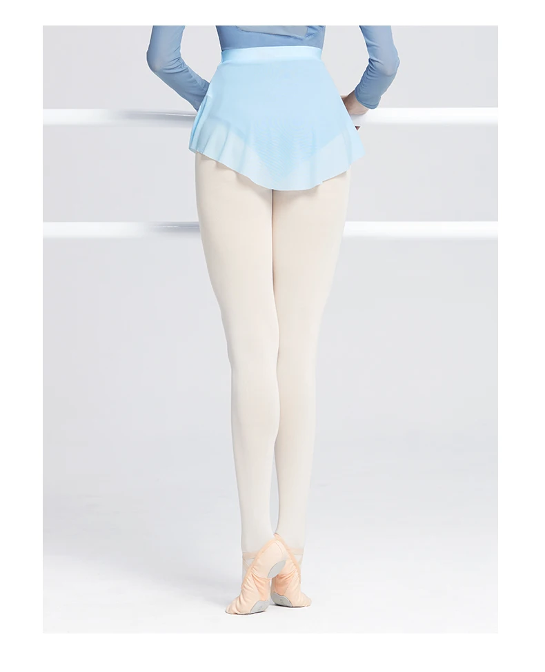Women Ballet Skirts Dance Short Skirts High Slit skirt Ballerina Adult Teen Ballet Dancing Dress Soft Mesh Elastic Skirt
