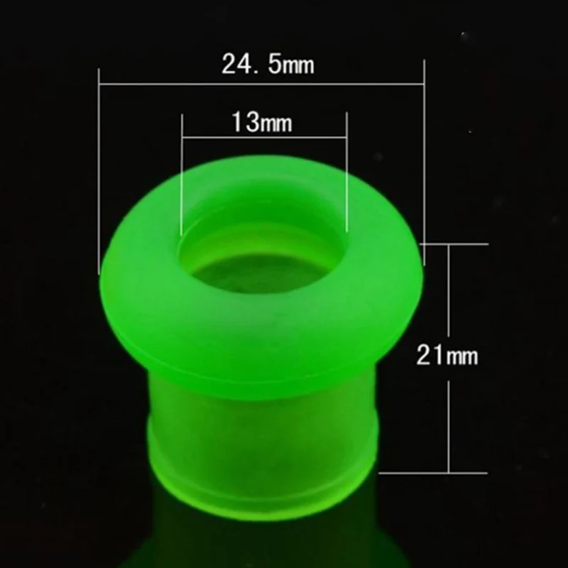 10Pcs High Elasticity Silicone Fishing Rods Stop Universal Size Multi-color Rod Clip Rubber Anti-skid Pole Sleeve O Shaped Ring
