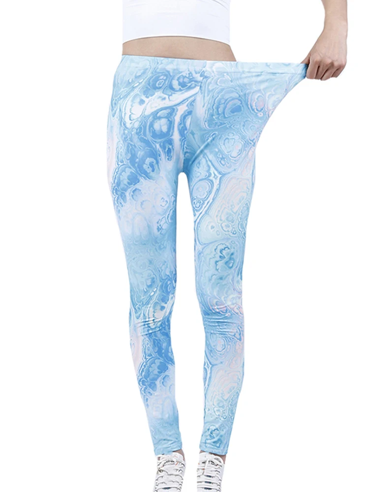 CUHAKCI Fashion Women Leggings Beautiful Leaf Floral Printing High Waist Jeggings Stretch Pant Sexy Hot Sale Clothing Mujer