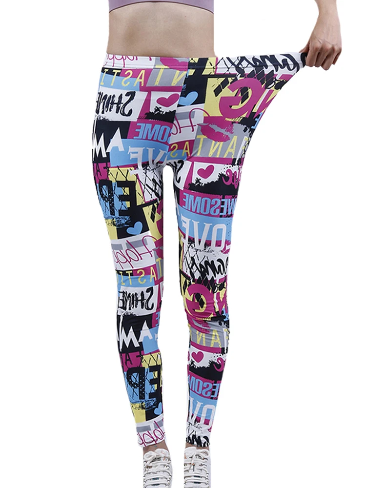 CUHAKCI Fashion Women Leggings Beautiful Leaf Floral Printing High Waist Jeggings Stretch Pant Sexy Hot Sale Clothing Mujer
