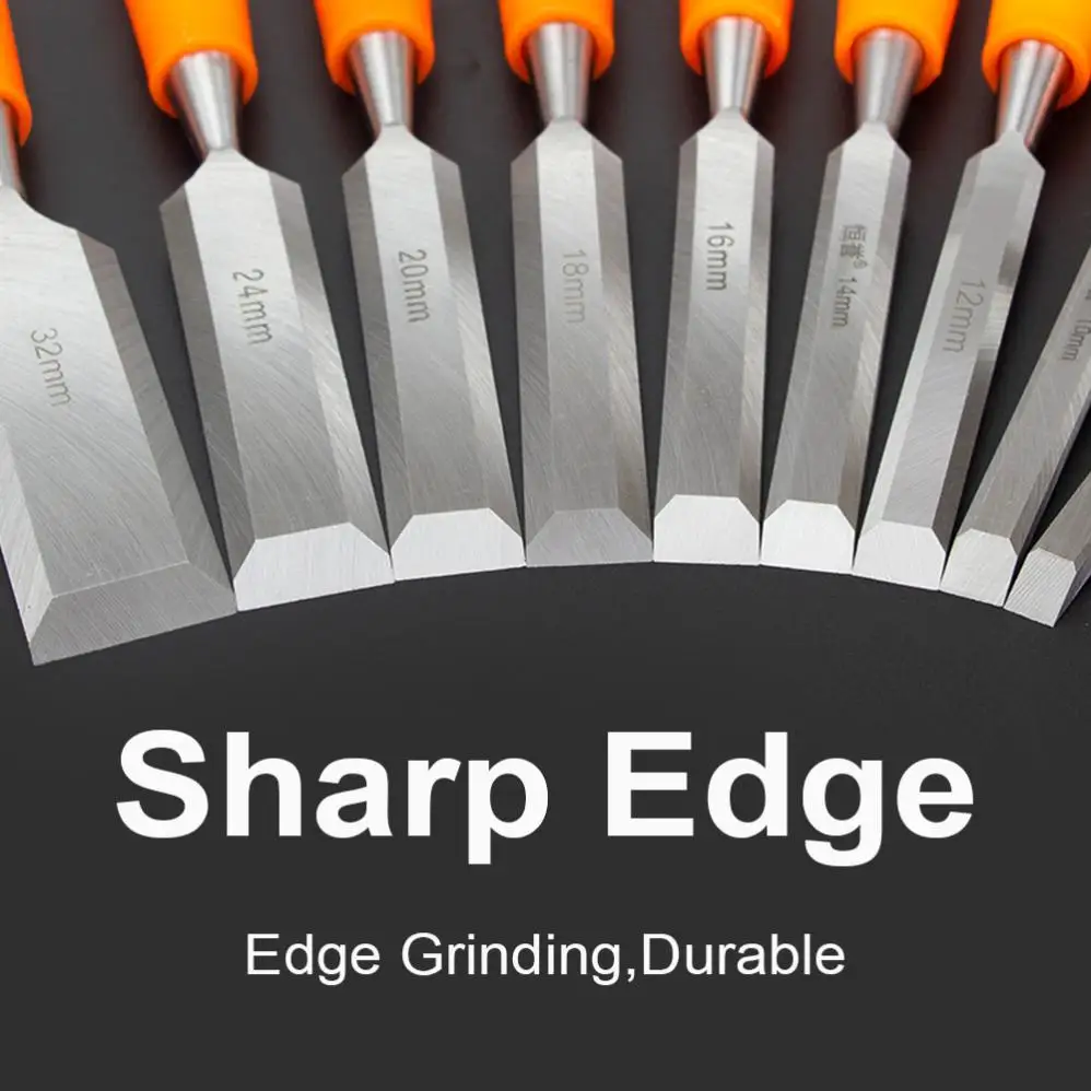 1pc Professional Wood Chisel Steel Woodworking Cutter Carving Chisel DIY Carpenter Tools Carving Flat Shovel Hand Tool