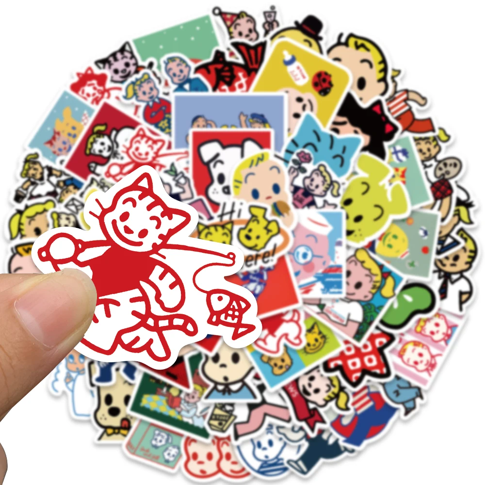 60PCS Japanese Anime Kawaii Osamu Graffiti Sticker Cute Aesthetic Decal For Bottle Car Notebook Bicycle Diary Sticker Kid Toy