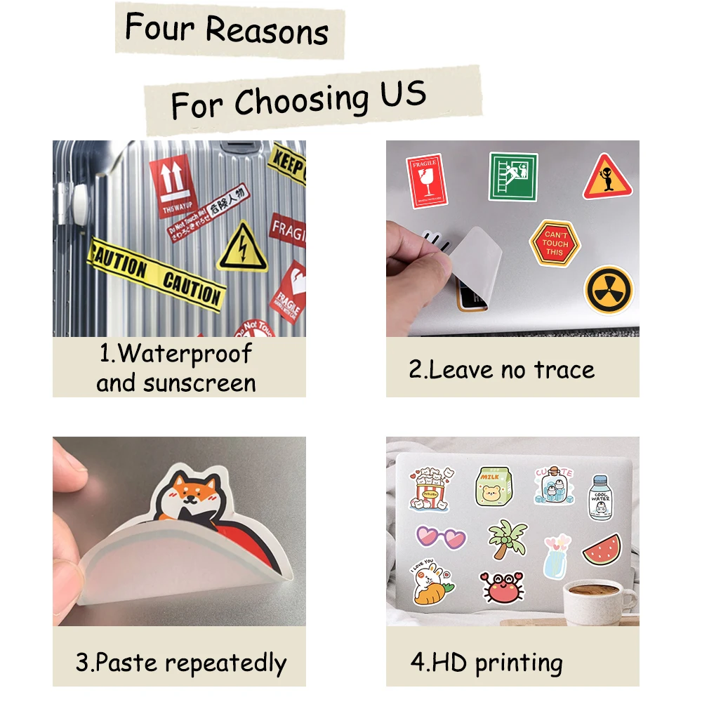 60PCS Japanese Anime Kawaii Osamu Graffiti Sticker Cute Aesthetic Decal For Bottle Car Notebook Bicycle Diary Sticker Kid Toy