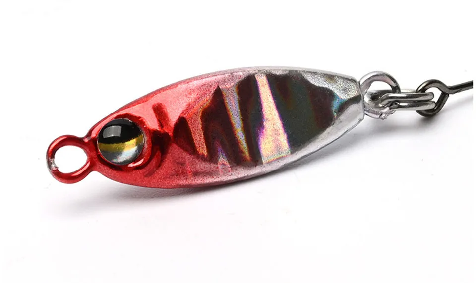 5PCS/LOT Micro Metal Jig Fishing Lure 3g/5g Jigging trout Spoon Saltwater Artificial Bait Fishing Tackle