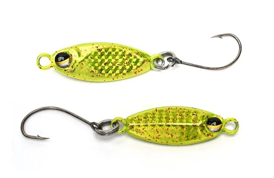 5PCS/LOT Micro Metal Jig Fishing Lure 3g/5g Jigging trout Spoon Saltwater Artificial Bait Fishing Tackle