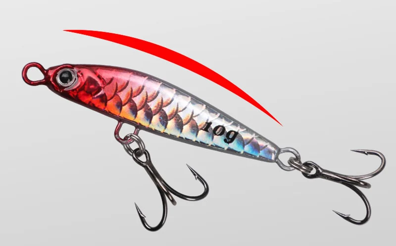 OUTKIT 1Pcs Metal Jigbait Spinning Lure 10g-22g Sea Fishing Bait Trolling Jigging Wobbler Laser Cover Drager SinKing Pencil