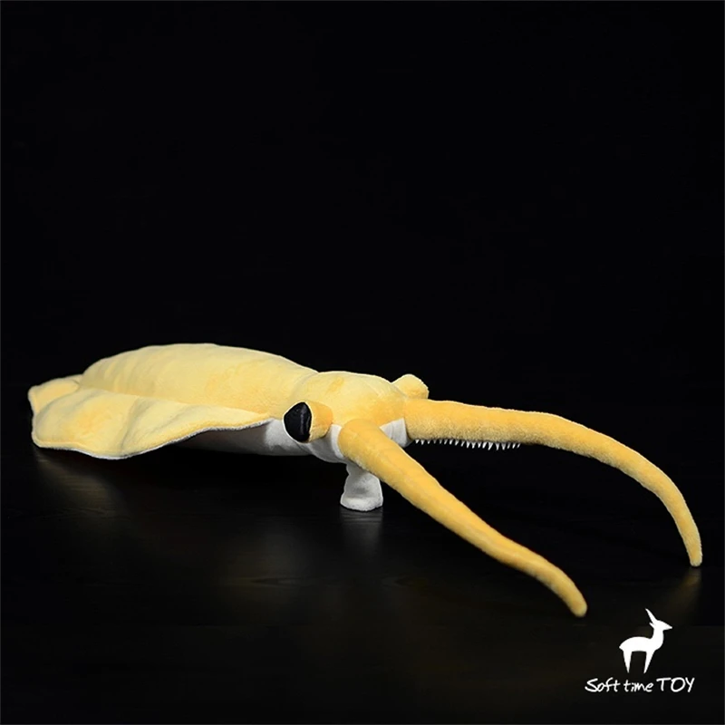 Nectocaris Pteryx High Fidelity Plushie Cambrian Plush Toys Lifelike Ancient Animals Simulation Stuffed Doll Toy Gifts For Kids
