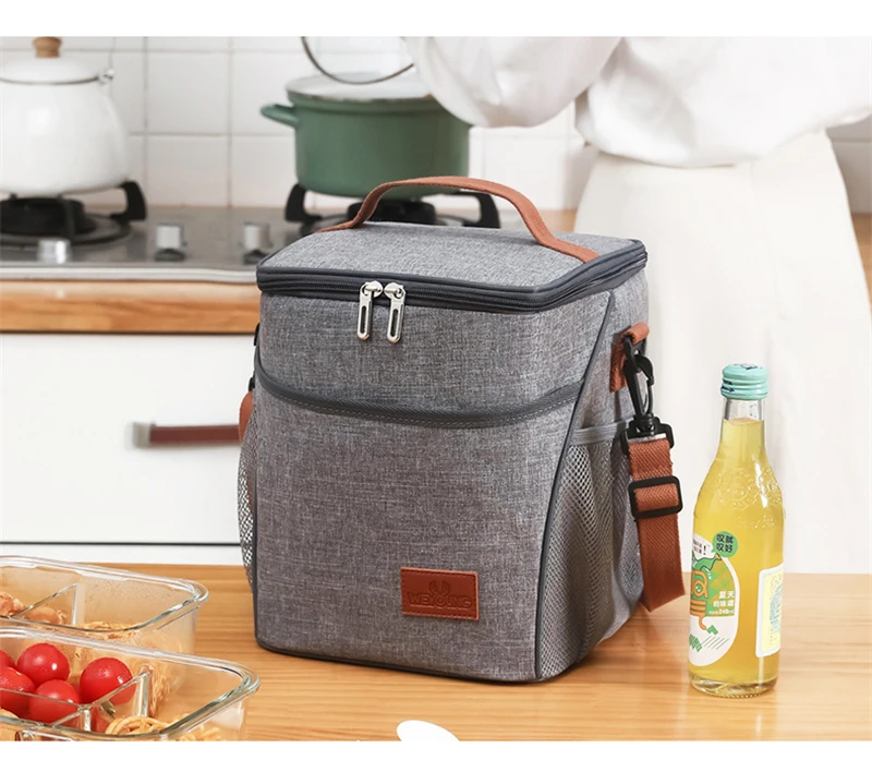 10L Heat Preservation Refrigeration Bag Waterproof Foil Picnic Office Student Portable Thermal Camping Lunch Bag Dinner Ice Box