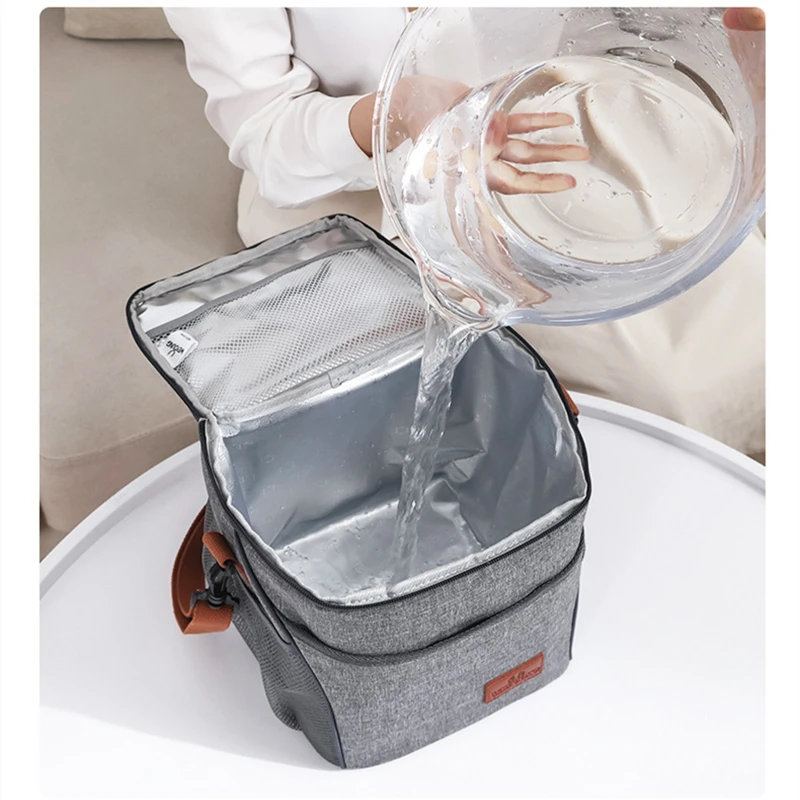 10L Heat Preservation Refrigeration Bag Waterproof Foil Picnic Office Student Portable Thermal Camping Lunch Bag Dinner Ice Box