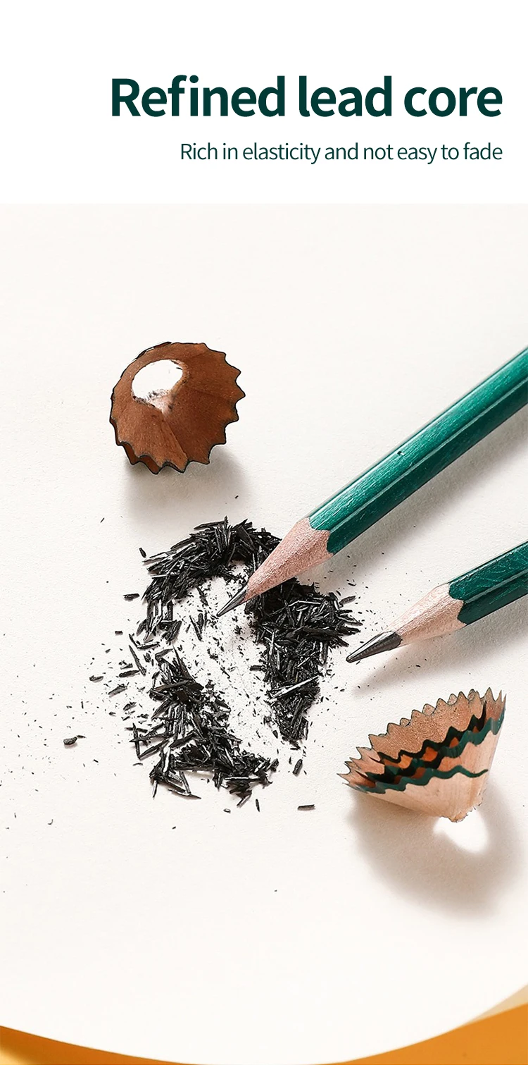 Black Sketch Pencil Professional Wood Drawing Pencil H/2H/3H/4H/5H/6H/HB 2/3/4/5/6/8/10/12B Art Stationery Supplies 12Pcs