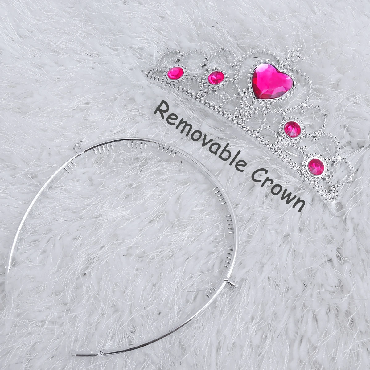 5pcs Cute Kids Tiara Crown Set Girls Dress up Party Headband Accessories Queen Princess Headdress Festive Children Headwear