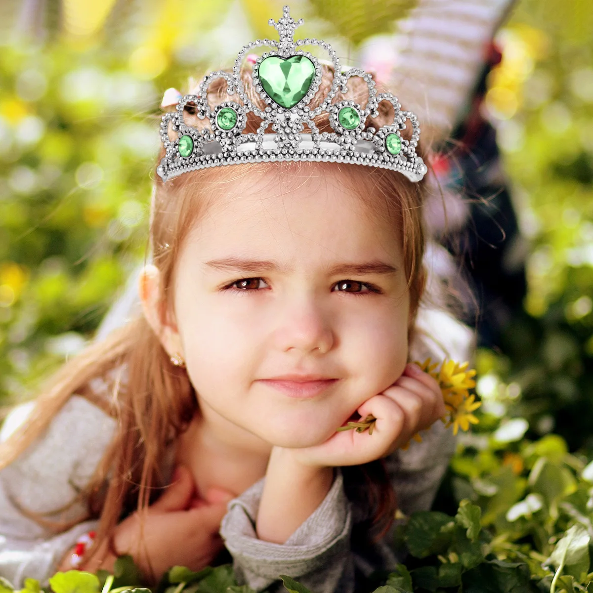 5pcs Cute Kids Tiara Crown Set Girls Dress up Party Headband Accessories Queen Princess Headdress Festive Children Headwear