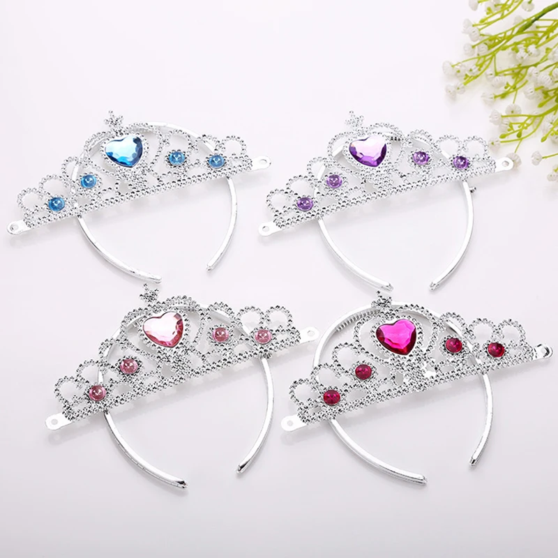 5pcs Cute Kids Tiara Crown Set Girls Dress up Party Headband Accessories Queen Princess Headdress Festive Children Headwear