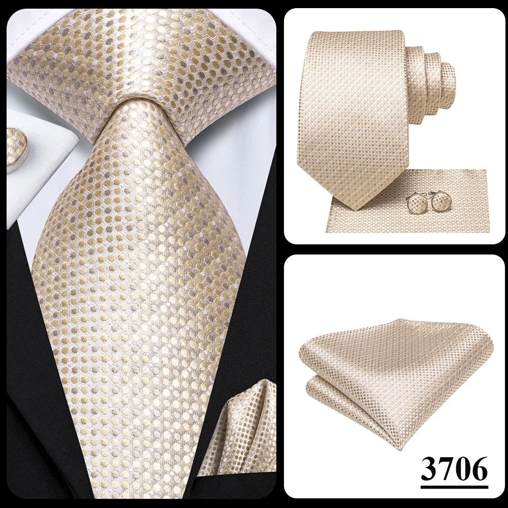 Champagne Floral Paisley Elegant Tie For Men Groom Wedding Yellow Gray Men Necktie Hankerchief Cufflink Accessory Wholesale silk