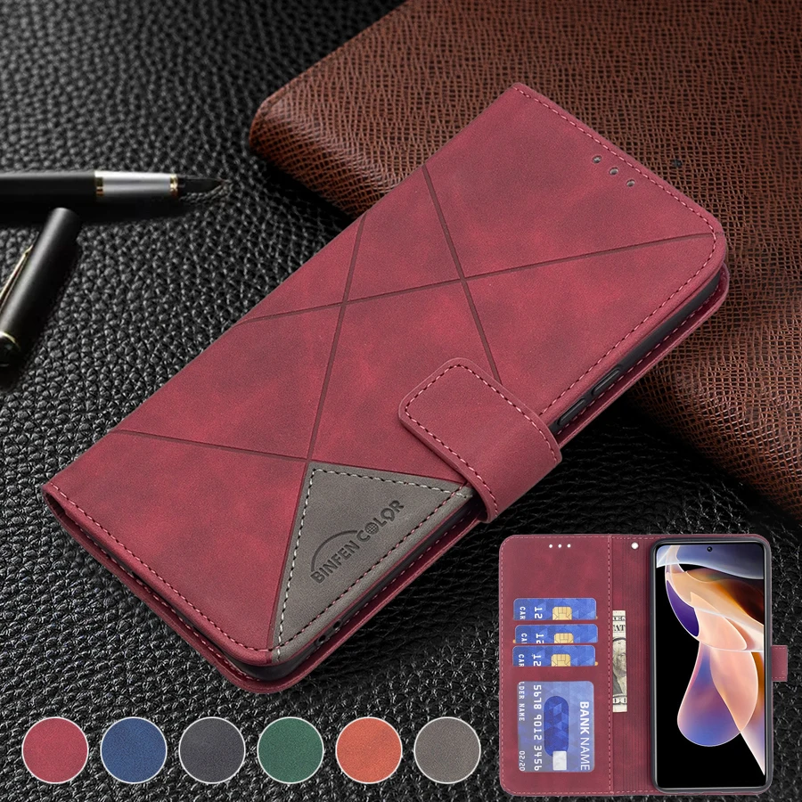 Wallet With Card Slot Magnetic Flip Leather Case For Xiaomi Redmi 15C 14C Note 15 Pro+ 14 13 12 Poco X8 Pro Max X7Pro 17T 15T