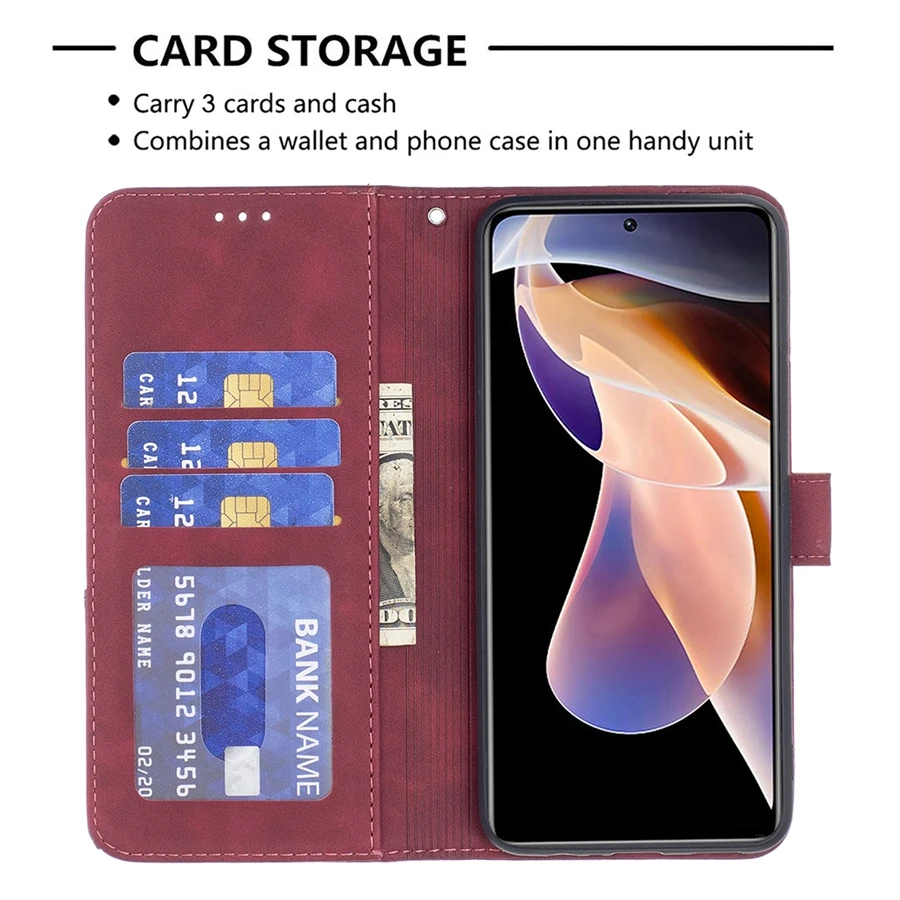Wallet With Card Slot Magnetic Flip Leather Case For Xiaomi Redmi 15C 14C Note 15 Pro+ 14 13 12 Poco X8 Pro Max X7Pro 17T 15T