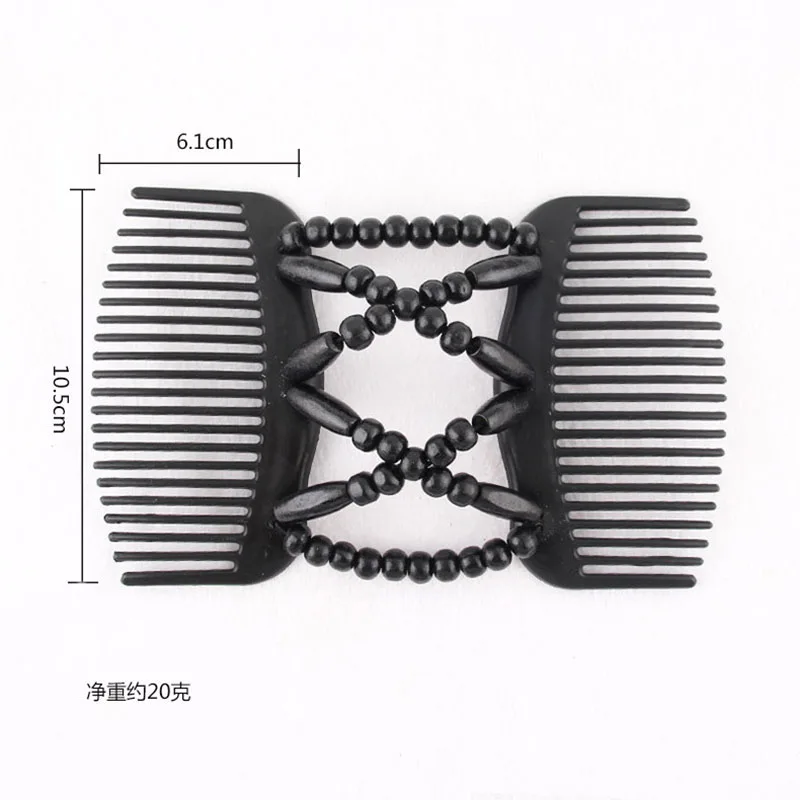 Four Seasons Fashion Magic Hair Comb For Women Ponytail Bun Holder Hair-style DIY Hair Clips Beaded Claw Disc Accessories Tools