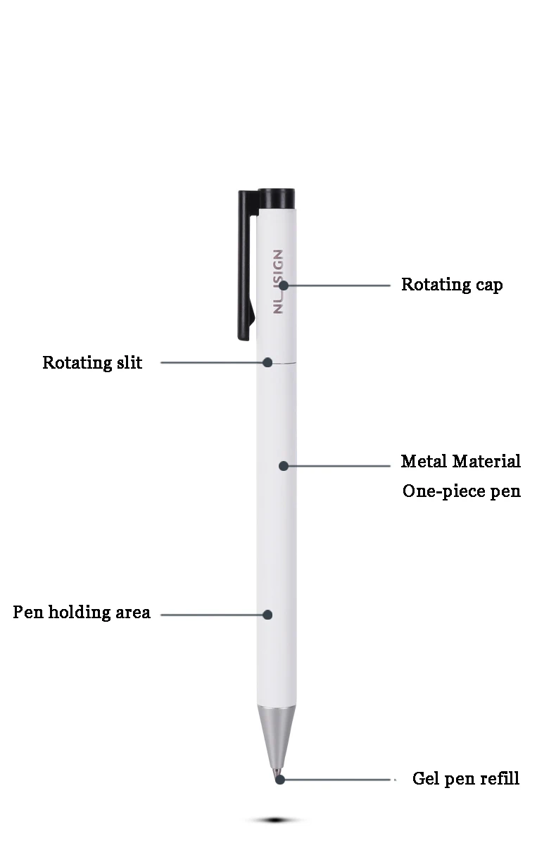 Deli Nusign Metal Gel Pen Set Sign Pen Rollerball Pучка Caneta Gel 0.5MM PREMEC Switzerland Refill Office School Supplier