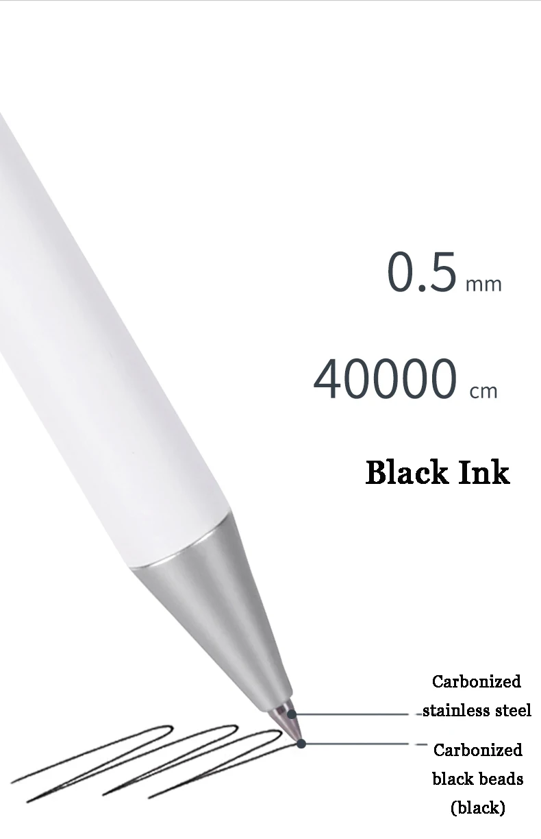 Deli Nusign Metal Gel Pen Set Sign Pen Rollerball Pучка Caneta Gel 0.5MM PREMEC Switzerland Refill Office School Supplier