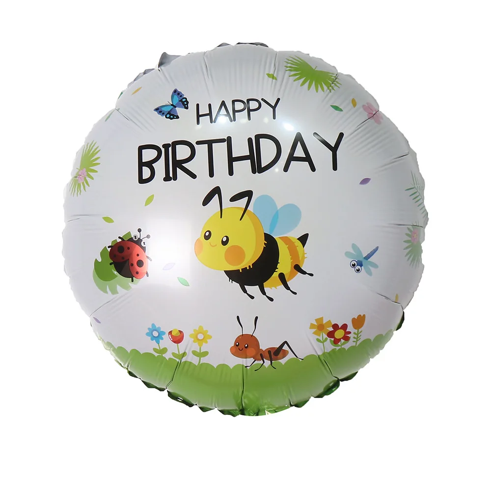 1pcs New Wild Animal Aluminum Foil Balloon Bee Gecko Ant Mantis Jungle Ballon Baby Shower Kids Birthday Party Decoration Globos