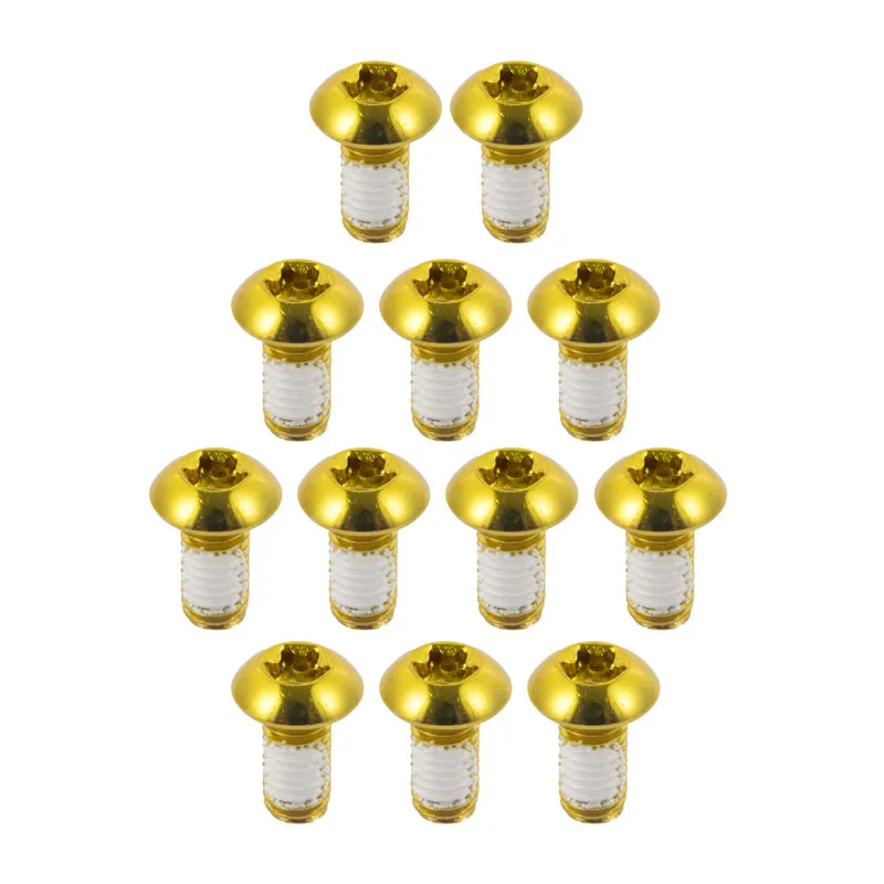 CNC MTB Road Bike Brake Rotors Torx Bolts T25 Steel Bicycle Disc Brake Rotor Bolts 12pcs