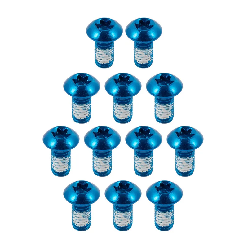 CNC MTB Road Bike Brake Rotors Torx Bolts T25 Steel Bicycle Disc Brake Rotor Bolts 12pcs