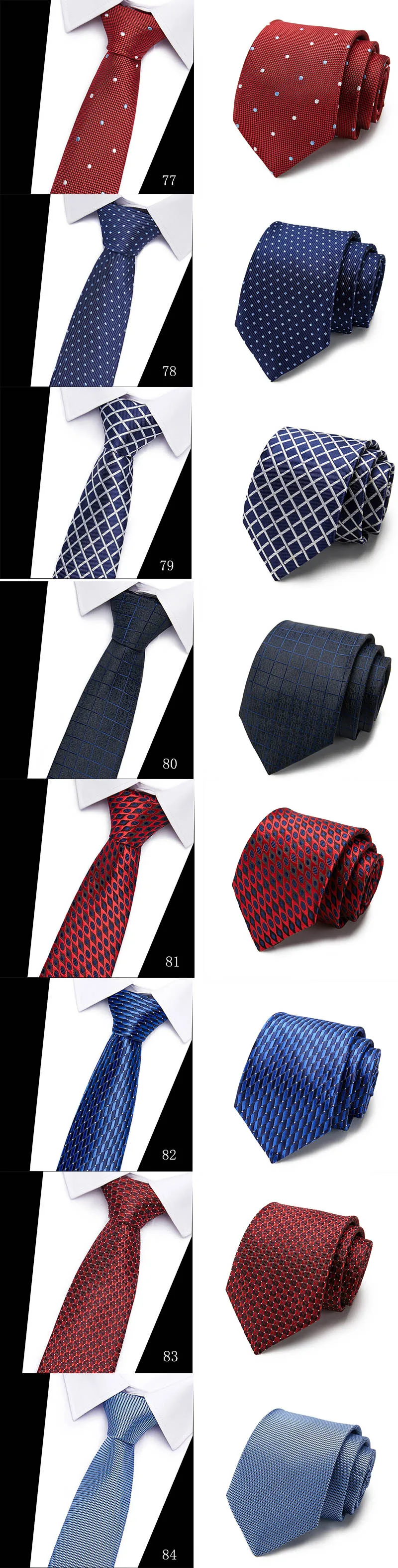 Fashion Men's Colourful Tie Silk Formal Ties Necktie Narrow Slim Skinny Cravate 7.5cm Neckties