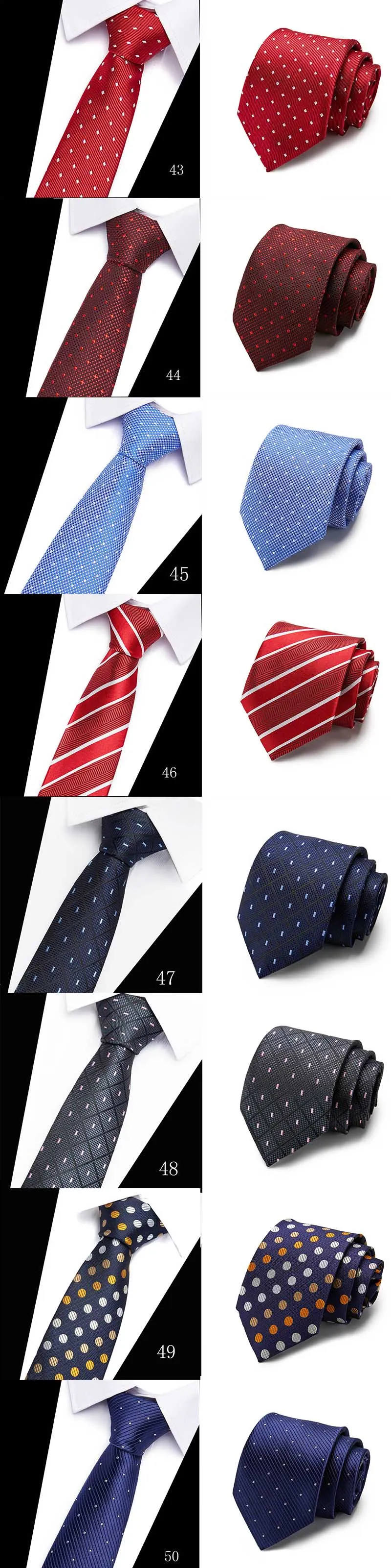 Fashion Men's Colourful Tie Silk Formal Ties Necktie Narrow Slim Skinny Cravate 7.5cm Neckties