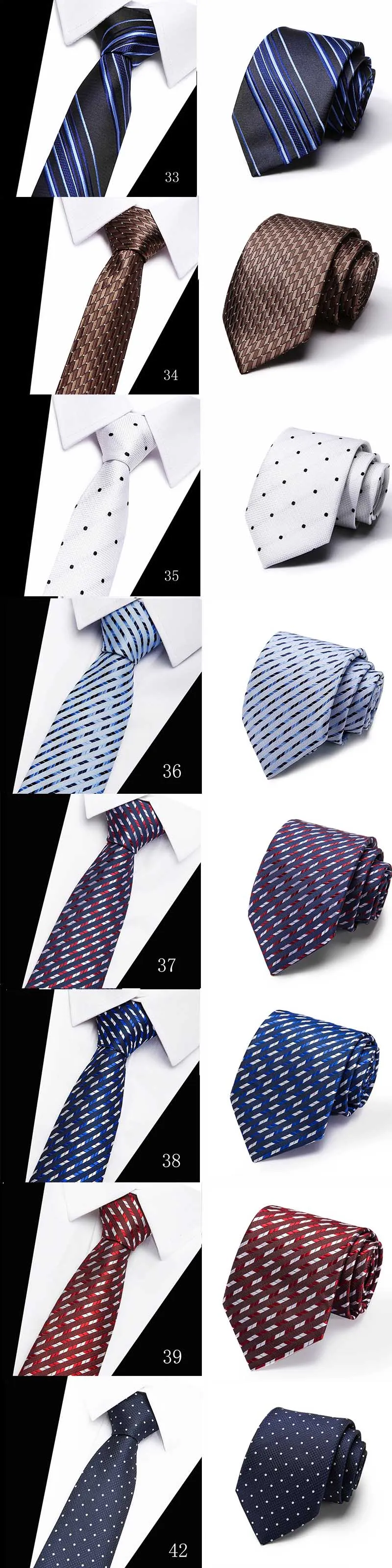 Fashion Men's Colourful Tie Silk Formal Ties Necktie Narrow Slim Skinny Cravate 7.5cm Neckties