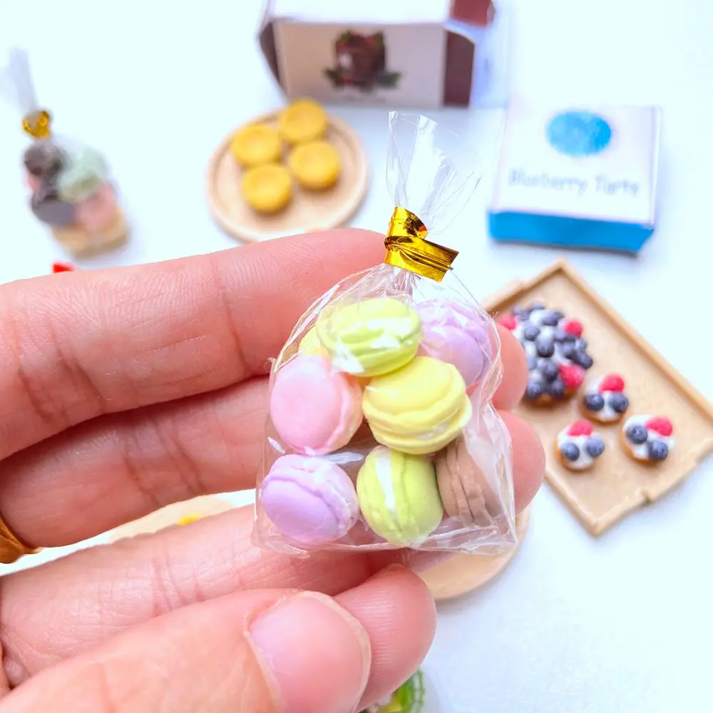 1:12 Miniature Hamburger Mini Fruit Salad Pretend Food for Blyth OB11 BJD Doll House Kitchen Play Toys Accessories