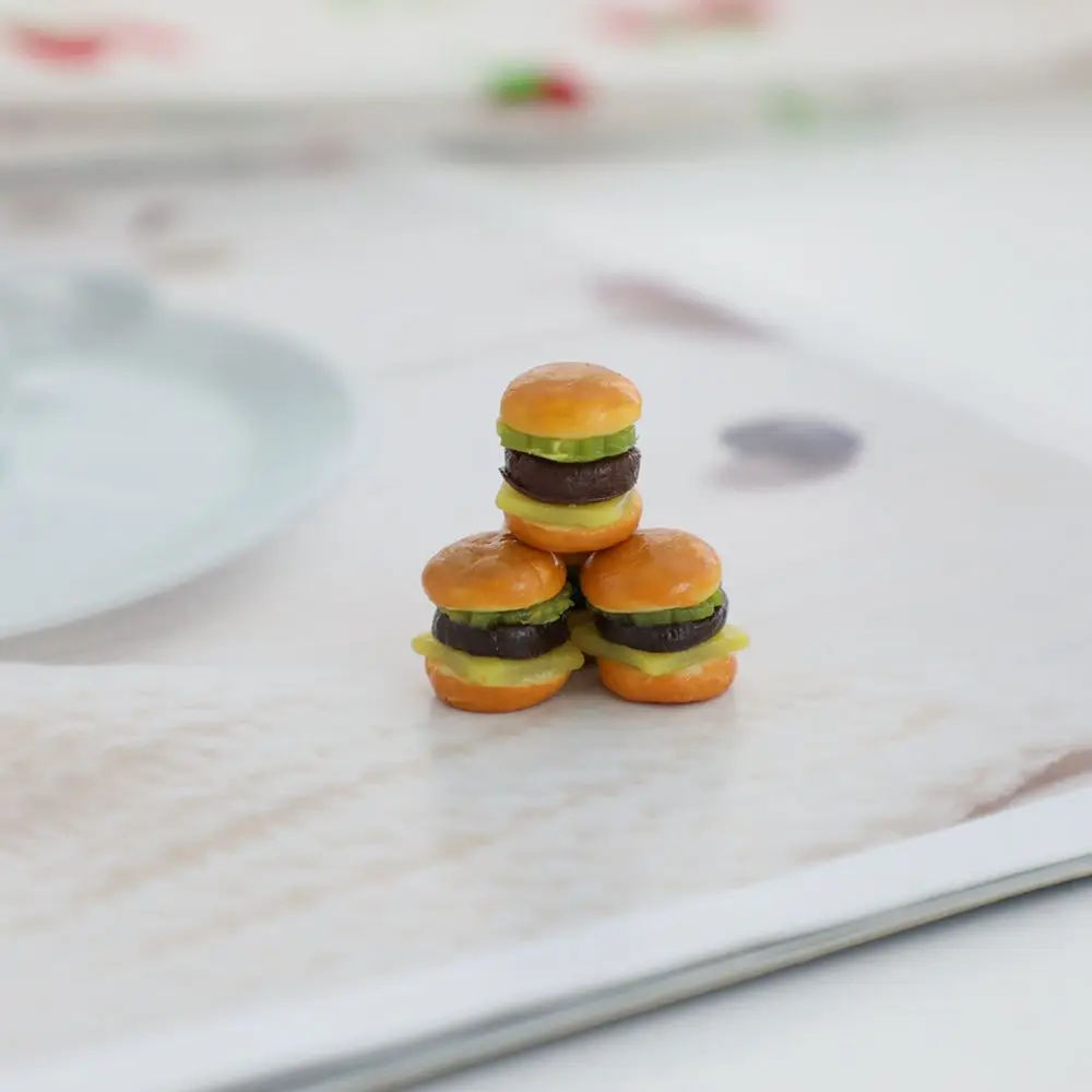1:12 Miniature Hamburger Mini Fruit Salad Pretend Food for Blyth OB11 BJD Doll House Kitchen Play Toys Accessories