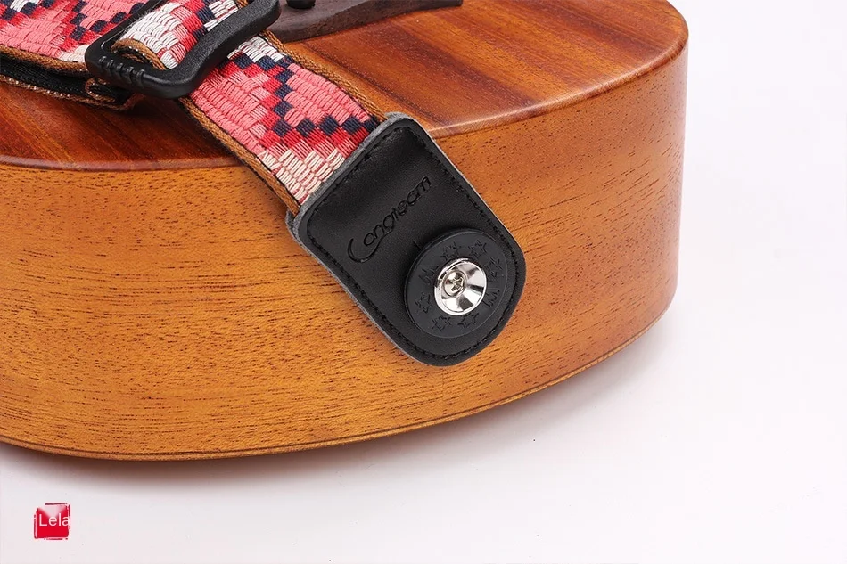 Bass Guitar Strap Non-slip Buckle Ukulele with Anti-falling Rubber Pad Strap Tail Nail Lock Musical Instrument Accessories