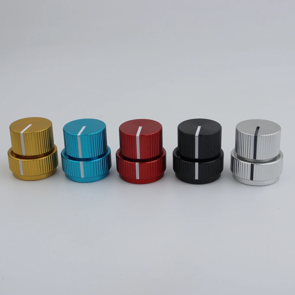 1 Piece Aluminum Dual Concentric Control Konb For Electric Bass Available In Five Colors