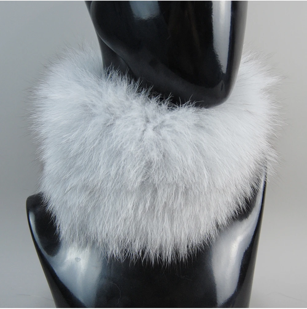 2026 Real Fox Fur Scarf Fur Headband Women Winter Ring Fox Fur Scarves Luxury Neck Warmer Good Elastic 100% Natural Fur Mufflers