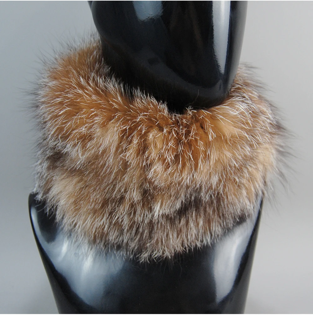 2026 Real Fox Fur Scarf Fur Headband Women Winter Ring Fox Fur Scarves Luxury Neck Warmer Good Elastic 100% Natural Fur Mufflers